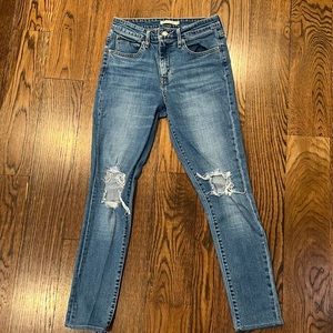 Levi’s 721 high rise skinny ankle length jeans